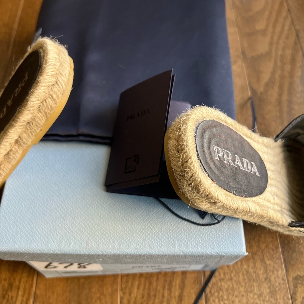 Prada flat espadrille slides - Picture 8 of 9